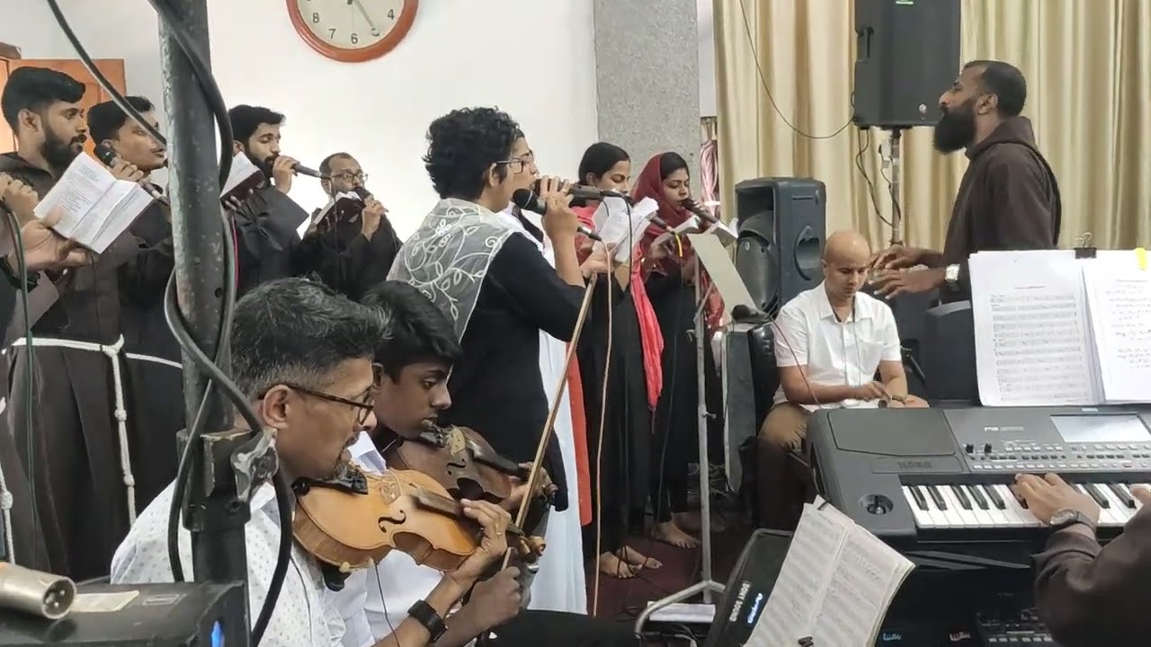 Onnayuchaswarathilavar Kanjirappally Hosana  Capuchin Vidyabhavan Live Choir 2022 Abin Jacob Ordinat