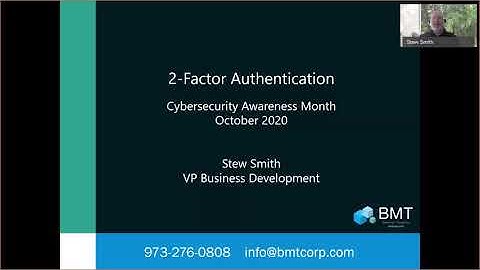 Cybersecurity Awareness Month 2020 - 2FA