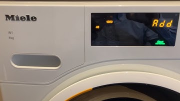 How to cancel the programme on a Miele W1 WWD020 washing machine