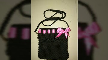 How to make macrame handbag # design 4