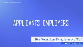 Magnus Job Fair: One Week Job Fair Virtual 'to 30 Sec Video AD