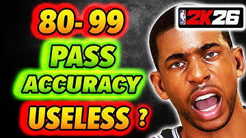 Sweet Spot for PASS ACCURACY on NBA 2K26