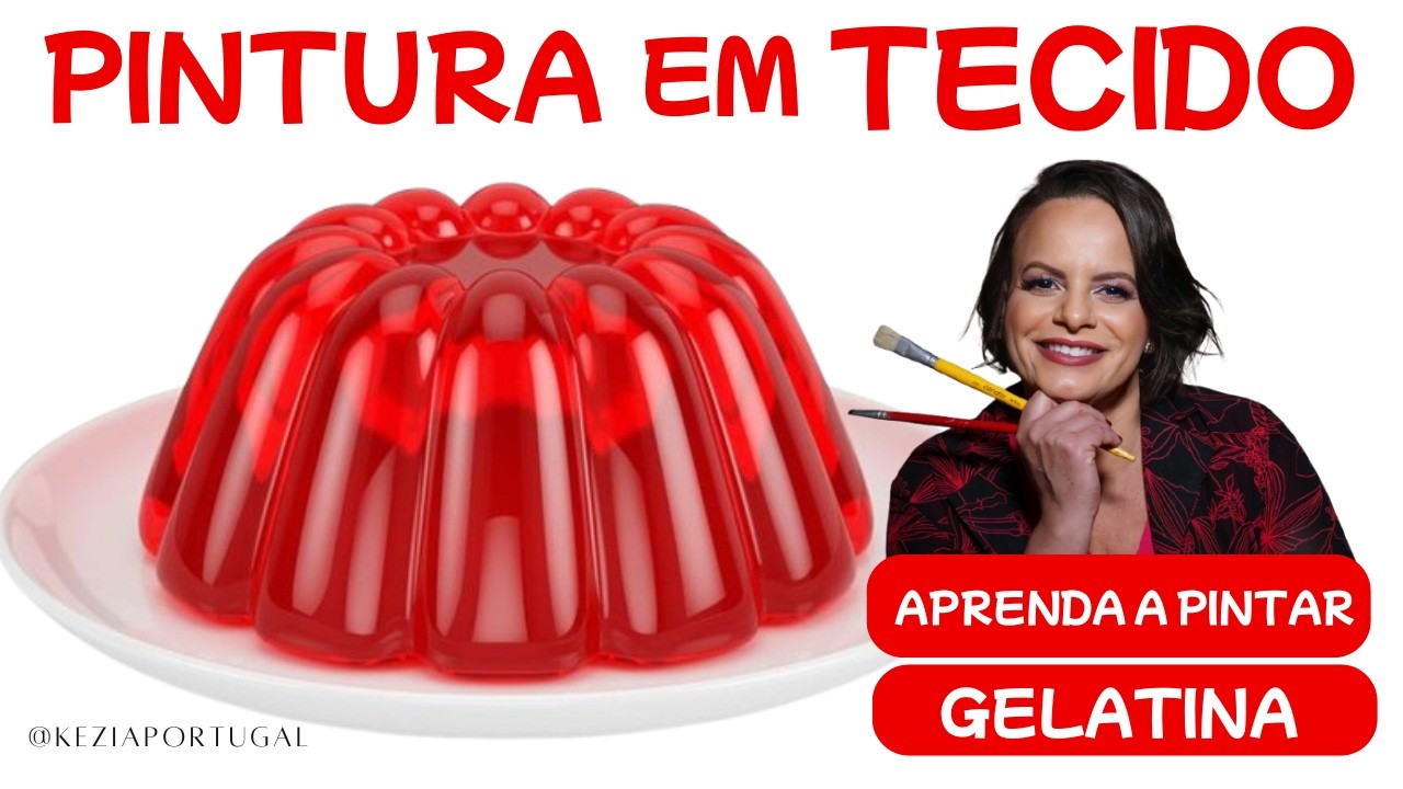 🔴Como Pintar GELATINA em TECIDO-[passo a passo]