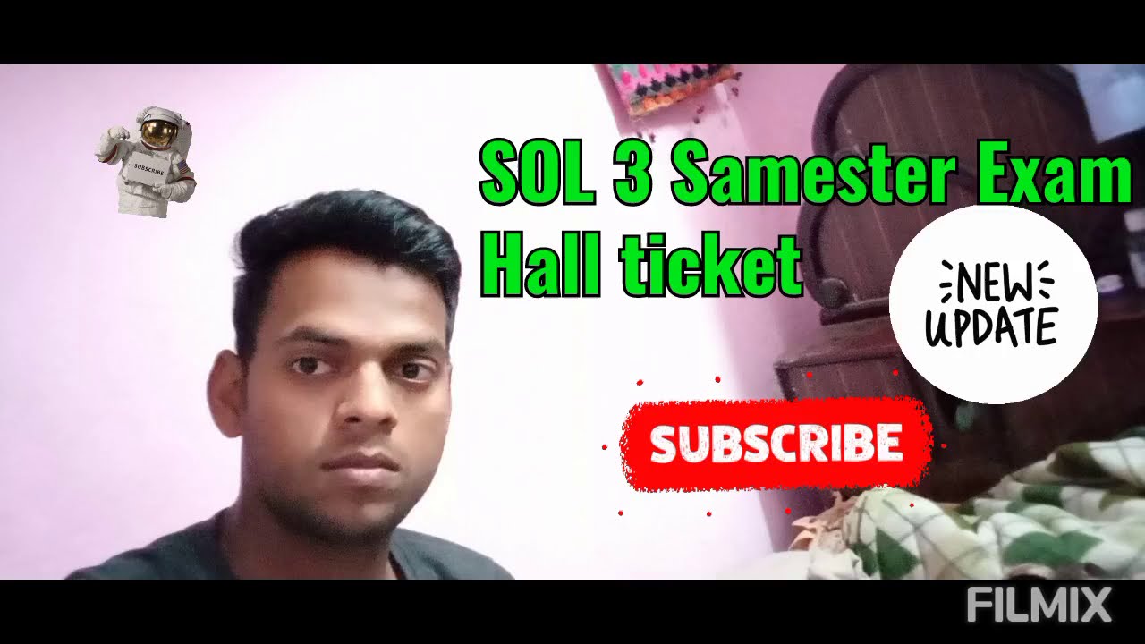SOL THIRD SEMESTER EXAM HALL TICKET Dec 2020 | Sol third semester exam admit card Today Download |