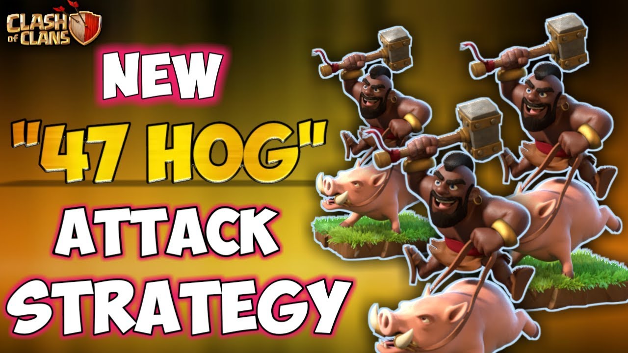 47 HOG vs MAX TH10 | New Th10 STRONG 3 Stars War Attack Strategy | Clash Of Clans