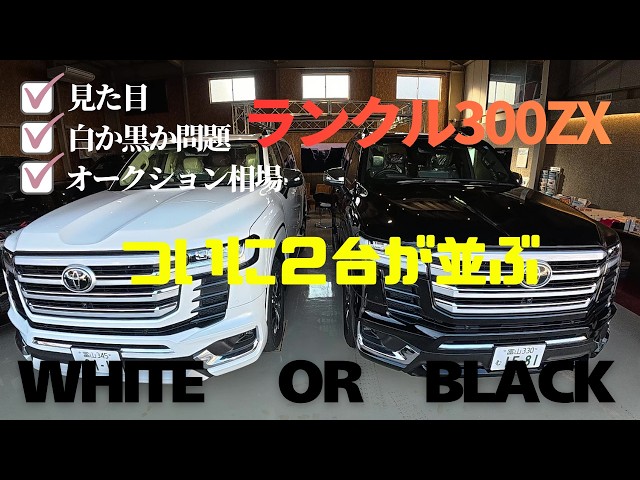 専用です♪ An impressive pair!] White and black Land Cruiser 300ZX finally