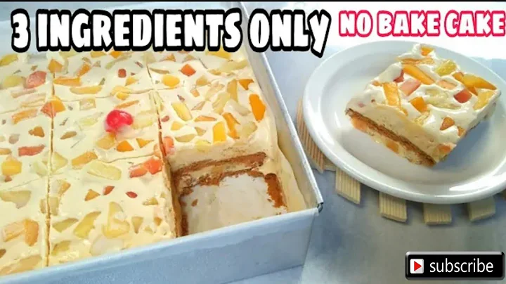 Graham fruit cocktail cake | 3 Ingredients only no bake cake. Sobrang sarap na dessert