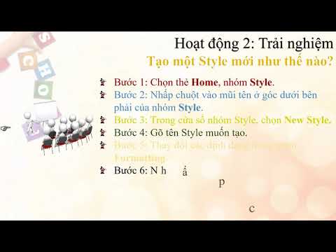 Tin học 4 - Tuần 8:Chủ đề 8: Định dạng Styles