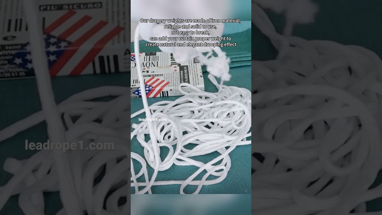 Curtain Weighted Tape Leaded Rope Increase Drapery Weights