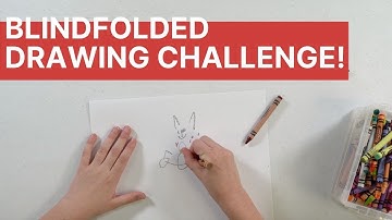 Blindfolded drawing challenge!