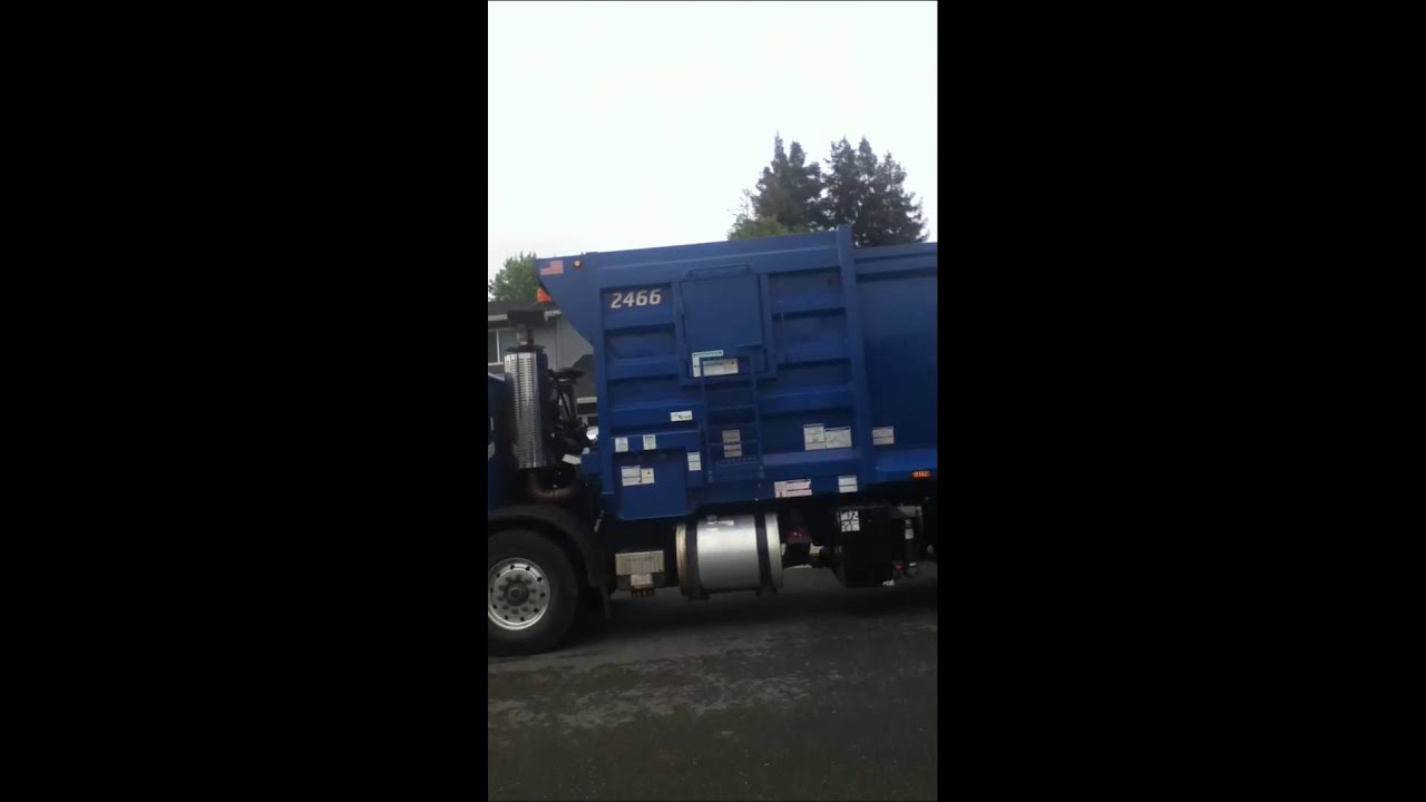 Blue Garbage Truck 5-17-11 #2 - YouTube