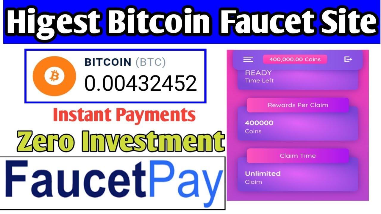 New Bitcoin Highest Faucet || Claim 400000 Coin Every 0 Minute || Unlimited Claim No Limits | Instan