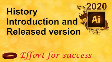 Adobe illustrator 2020 class 1 introduction history and released version of  Urdu/Hindi