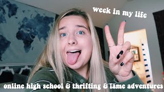week in the life of an online schooler: luoa, thrifting, french classes
