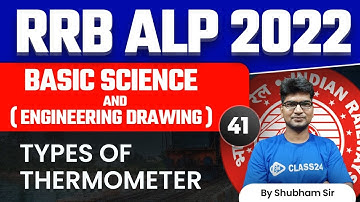 RRB ALP 2022-23 | Types Of Thermometer by Shubham Sir | Class24