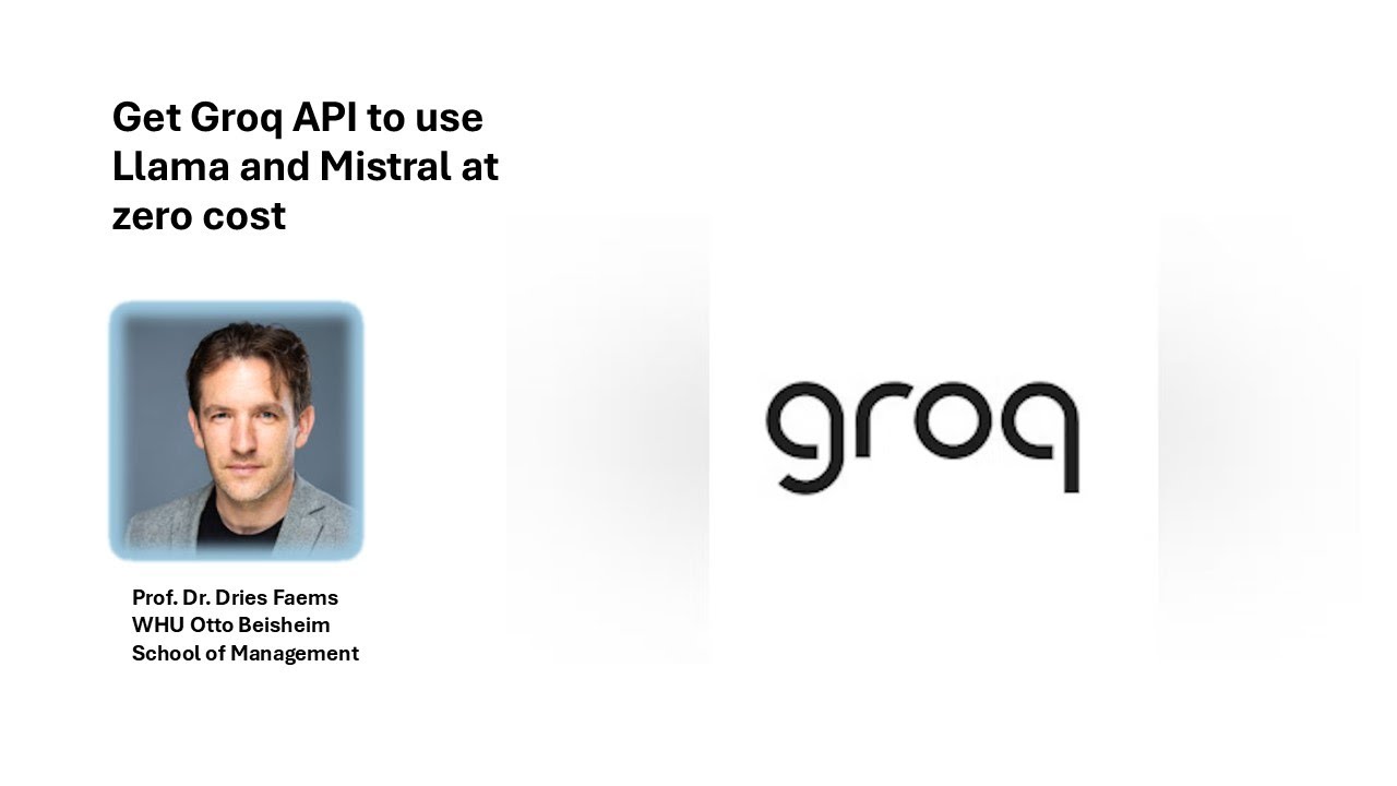 Get Groq API to use Llama and Mistral at zero cost - YouTube