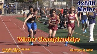 2019 TF - Winter Championships - 4x800 (Boys)