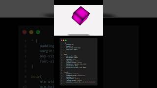 3D Animated Cube Using HTML and CSS.  #webanimation #websitedesign #htmlcss #webdevelopment