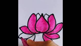 Player Profile How to draw a lotus flower | Easy drawing and colouring - lotus colouring pages