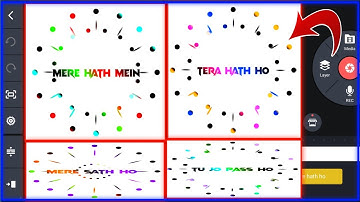 new trending colorful lyrics video editing kinemaster | how to make trending lyrics video editing |