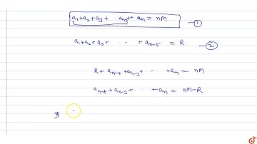 AM of n observations is M. If the sum of (n-5) observations is R, then mean of remaining 5 obs
