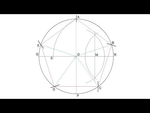 Video: How To Divide A Circle Into 5 Parts