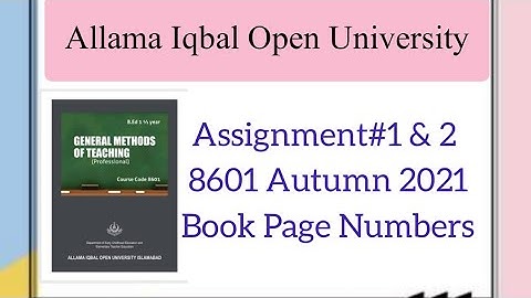 8601 solved assignment 1&2 with book page number