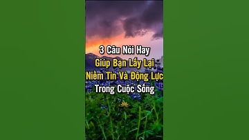 3 Câu nói hay giúp bạn lấy lại niềm tin và động lực trong cuộc sống #shorts