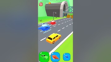 level Shape shifting game very cool and gnarly hyper casual game.#shapeshifting #shorts #games