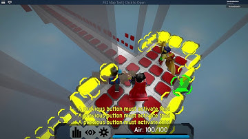 Roblox FE2 Map Test Straight Run [355 Buttons] [Crazy] solo!