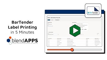 blendAPPS | BarTender Label Printing SuiteApp for NetSuite | Overview