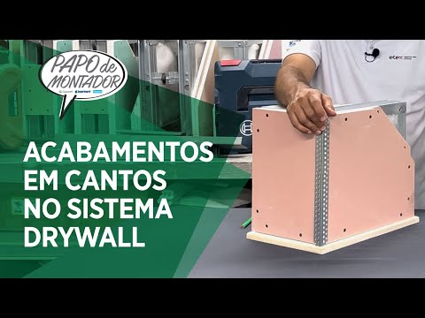 Vídeo: Perfil perfurado para montagem em drywall