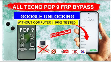 Tecno Pop 9 (KL4) Frp Bypass Without Pc 2025 |Google unlock Share Article Option Not Working💯 Tested