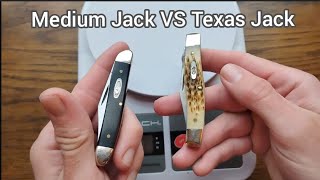 Case Texas Jack VS Medium Jack Comparison 