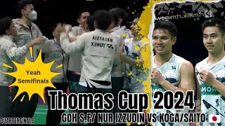 Thomas Cup 2024 - Goh Sze Fei/Nur Izzuddin 🇲🇾 vs Akira Koga/Taichi Saito 🇯🇵