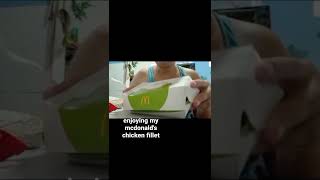 Enjoying my Mcdonalds Chicken Fillet short short shortsvideo shor mcdonalds chicken