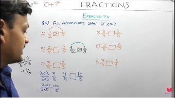 Q5) Ex 7.4 Class 6 Maths Chapter 7 Fractions | Maths Class 6 CBSE NCERT Apni ClassRoom By Deepak