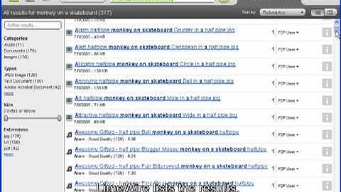 LimeWire 5 - User Guide - Search: Overview