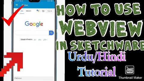 Load Url in your app using webview in sketchware , skechware mai webview ka use webview in skechware