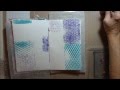 3x5 Gelli® Plate Play in my Art Journal - Part 1 of 2