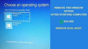 Two OS Option Coming on startup? | ✔ Fixed | [Windows] How to remove 2 windows 10 boot options |