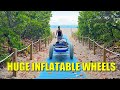 HUGE Inflatable Wheels Coming Soon – Easily Transport Beach Gear with This New Invention!