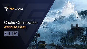 Houdini Tutorial | Advanced Tsunami Simulation | Cache Optimization Clip - Attribute Cast