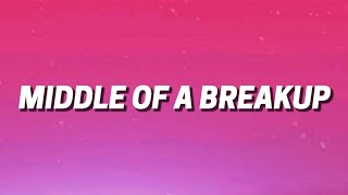 PANIK AT THE ROOM - MIDDLE OF A BREAK UP ( LYRICS)