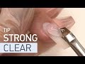 STRONG CLEAR. Nail extension on TIP