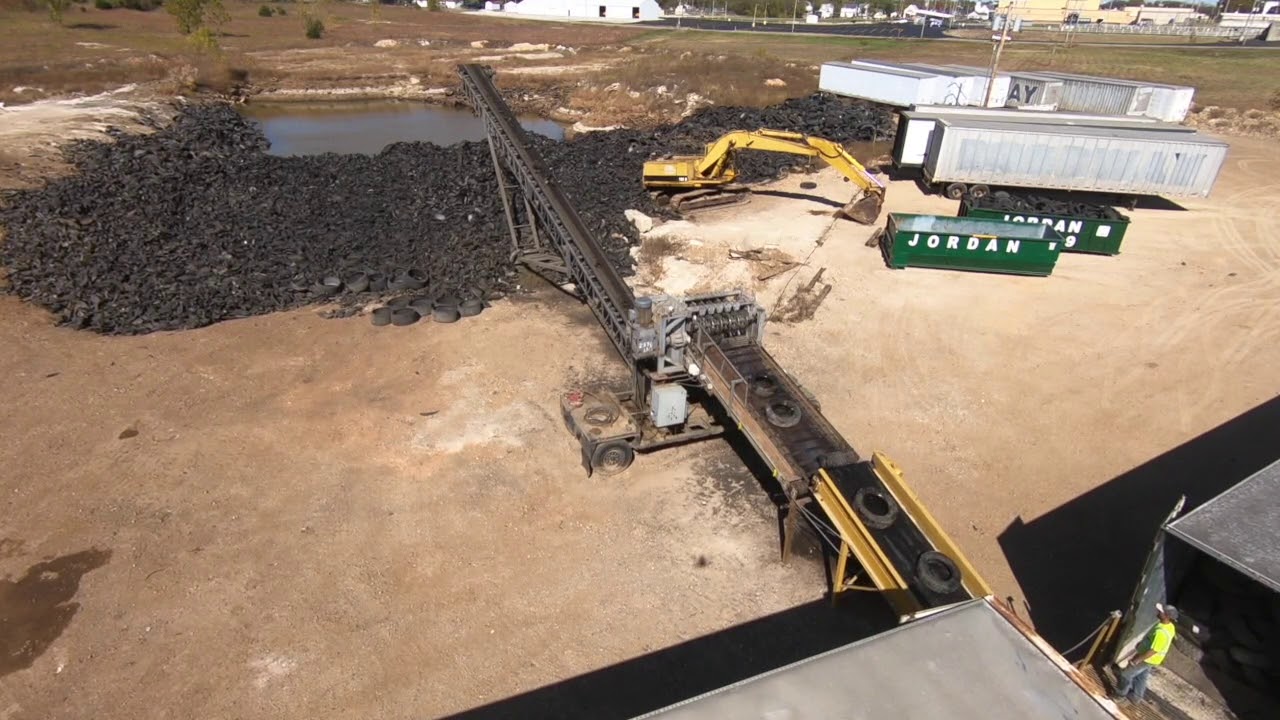 Tire Shredding Landfill Jordan Disposal Galena KS Joplin, MO Bentonville AR YouTube