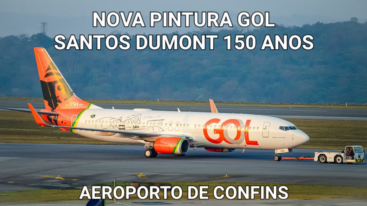 New Gol airline livery in honor of Santos Dumont : r/aviation