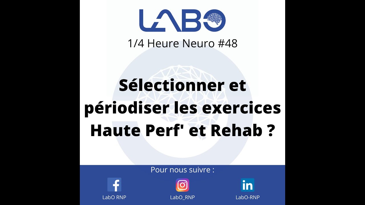 Périodisation des exercices neuro : haute perf ou rehab, le système nerveux tranche