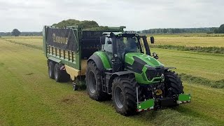 Deutz-Fahr 9340 TTV en Krone ZX470 AGRIbumper met Deutz Fahr ready for action toer 2016 Trekkerweb