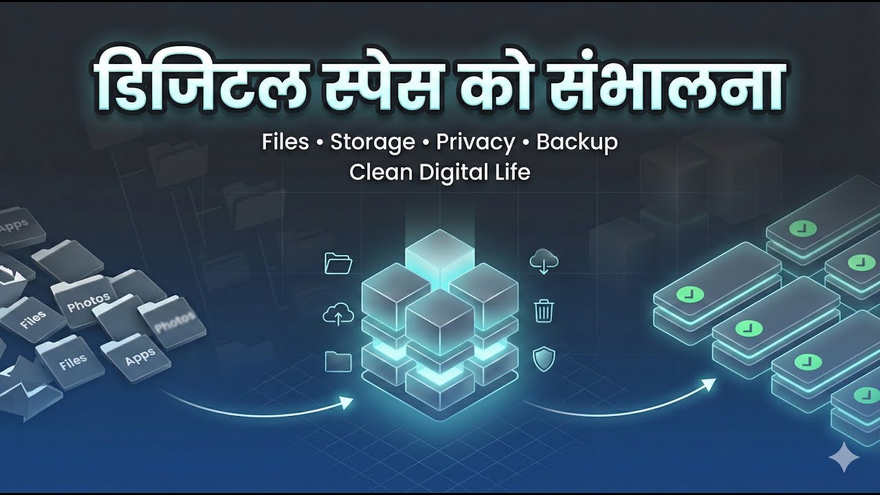 Digital Space Management Explained in Hindi | Files, Storage & Safety
